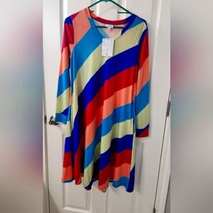 Colorful Striped Dress